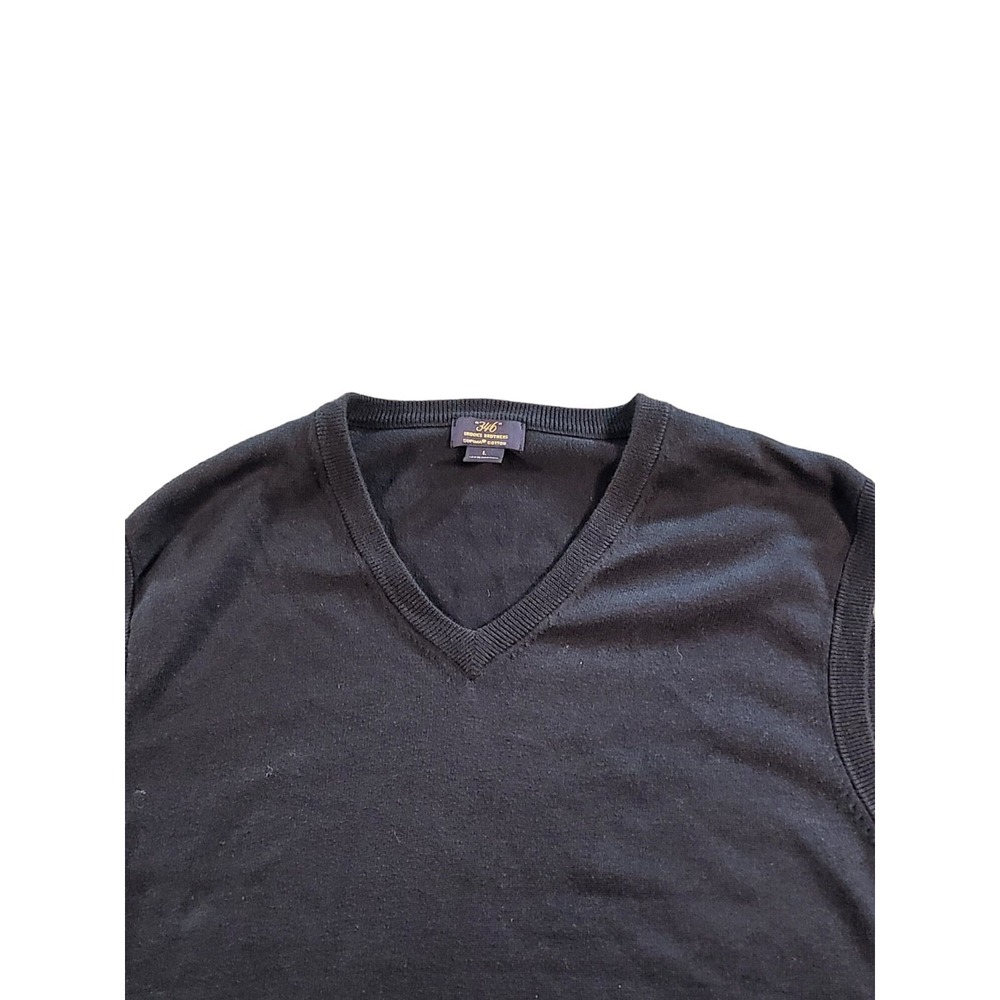 Brooks Brothers 346 Sleeveless VNeck Sweater Men Sz L Supima Cotton Workwear - Picture 6 of 6